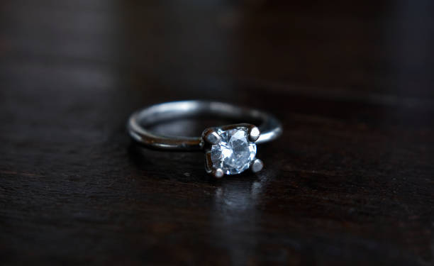 istock decorations It is a white gold ring decorated with precious stones that are luxurious and expensive. 1453208505