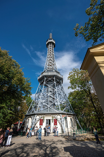 Petrin Lookout Tower at Petrin Hill - Prague, Czech Republic