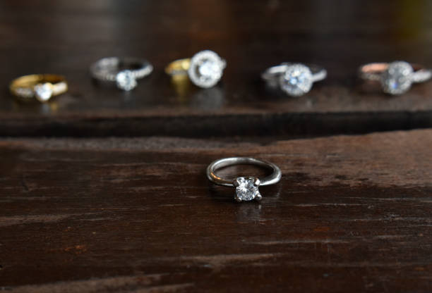istock decorations It is a white gold ring decorated with luxurious, expensive diamonds. 1453209464