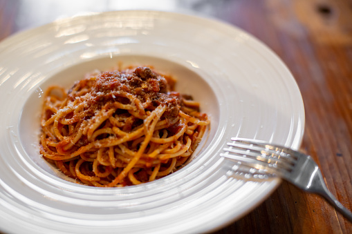 Spaghetti in Western Restaurant