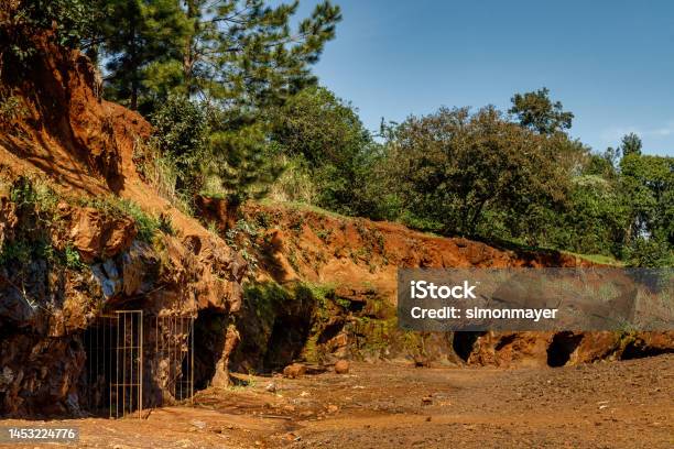 Entrances To The Mines In Wanda Misiones Argentina Stock Photo - Download Image Now