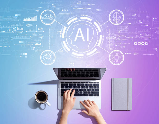istock AI concept with person using a laptop 1453233454