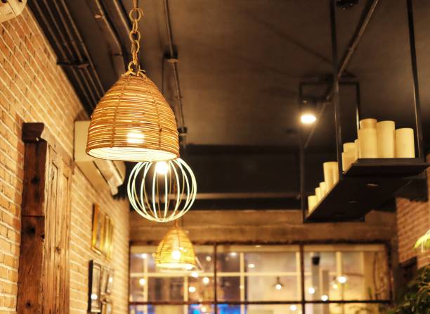 istock Rattan lamp housing 1453234531