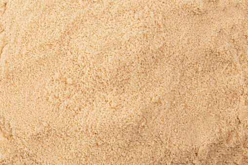 Close up brown sugar texture background