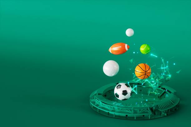 istock 3d football object design. realistic rendering. abstract futuristic background. 3d illustration. motion geometry concept. sport competition graphic. tournament game bet content. soccer ball element. 1453237869