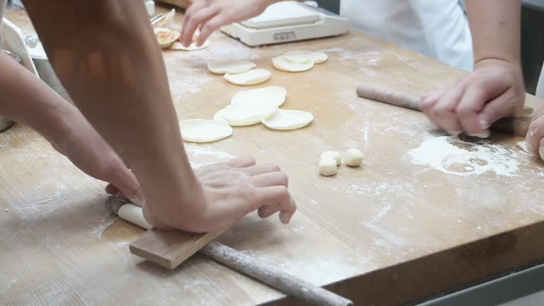 Chinese dim sum restaurant kitchen