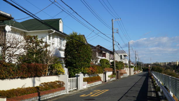 istock Japanese residential area 1453241152