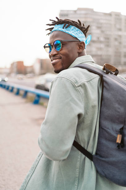 istock Casual Afro Boy in the City 1453241172