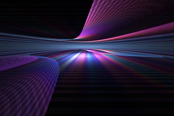 Virtual reality, abstract modern background stock photo