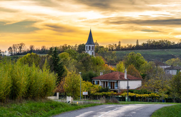 French Villages stock photo