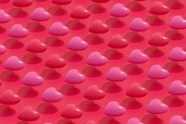 istock Valentine's Day Hearts on Pink Background 1453245072
