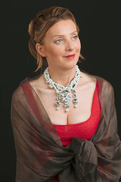 istock Retro Old-fashioned  woman  Portrait 1453250382