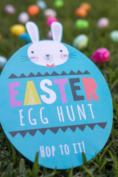 istock Vertical shot of Easter decorations 1453254066