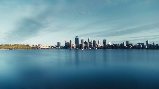 istock Waterfront residential buildings in Perth, Western Australia 1453255769