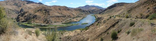 istock Panoramic view of the Snake River in the wilderness 1453262634