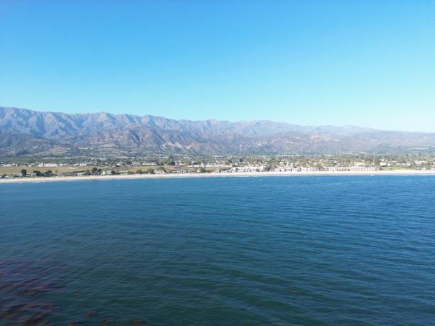 istock Aerial view to a coastal town in summer 1453264443