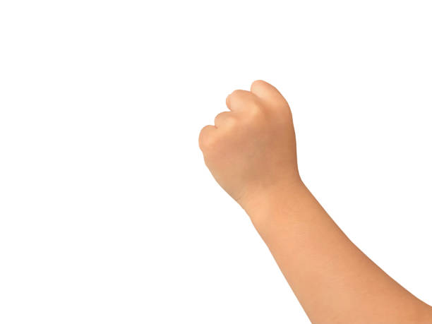 istock hand of asian boy in gestures on white background 1453265417
