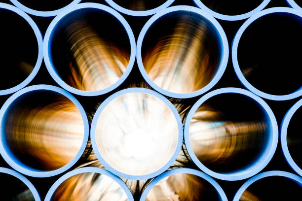 Stack stainless steel or pvc in the warehouse