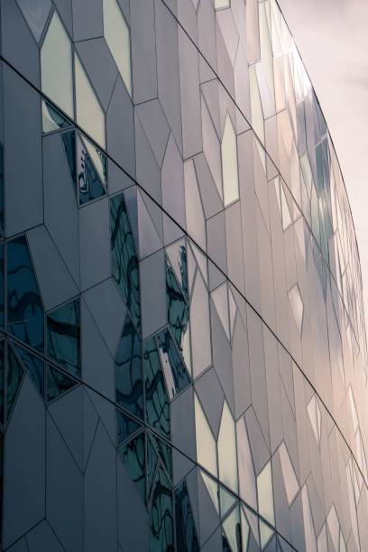 istock Closeup of glass building facade 1453267694