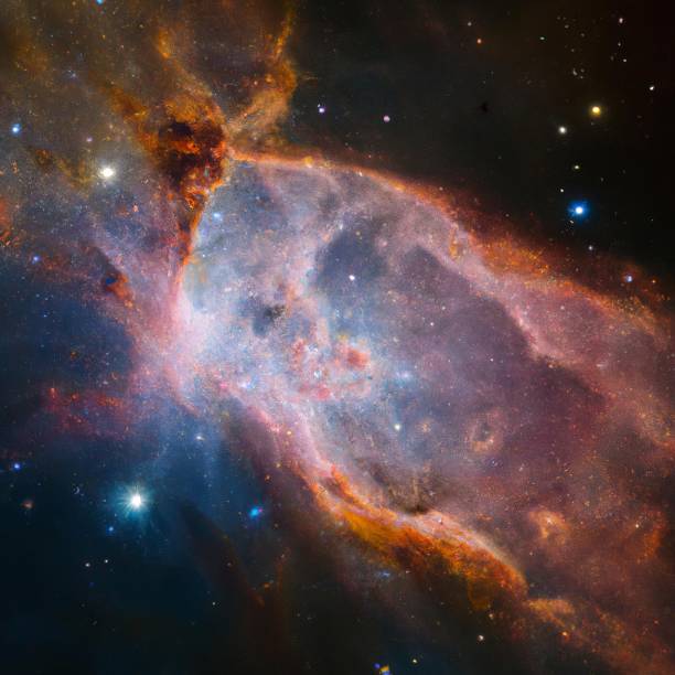 istock Nebula surrounded by stars in galaxy 1453269251