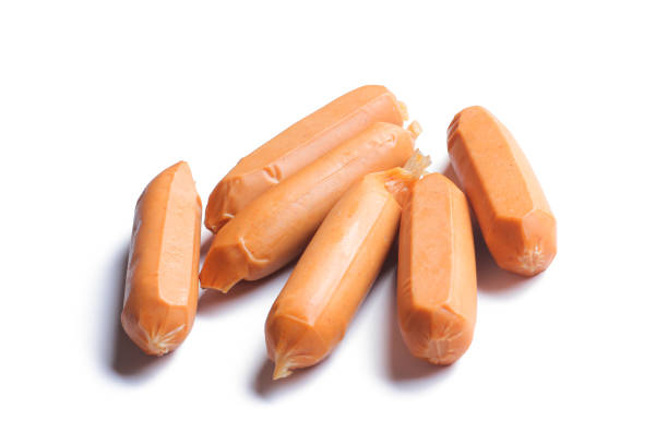 istock Sausage isolated on white background 1453274442