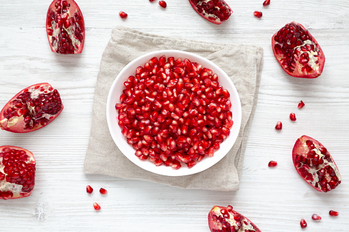 Pomegranate seeds bowl