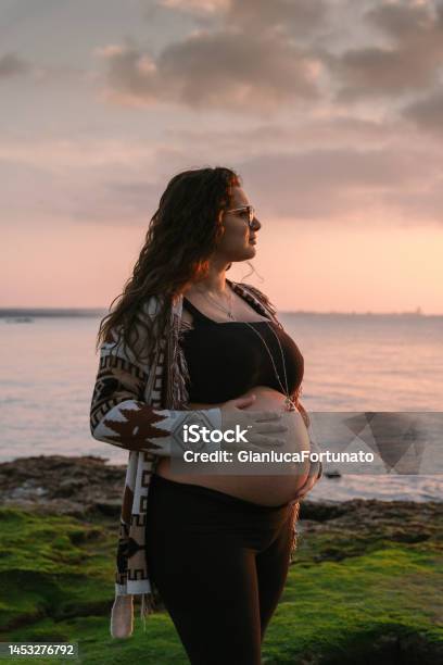 Maternity Stock Photo - Download Image Now - 30-34 Years, Abdomen, Adult