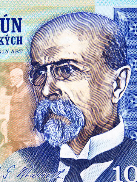 istock Tomas Masaryk a portrait from Czech money 1453280208
