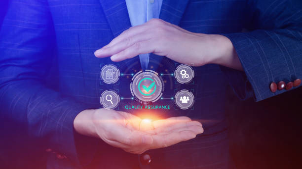istock Quality Assurance Control Standards, Standards and Certification Concepts, Guaranteed Quality Guaranteed Service Standard Internet Technology Business Concept. 1453282656