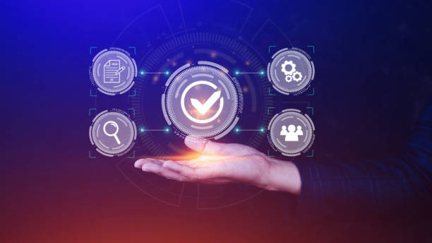 istock Quality Assurance Control Standards, Standards and Certification Concepts, Guaranteed Quality Guaranteed Service Standard Internet Technology Business Concept. 1453282660
