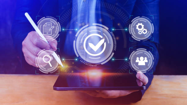 istock Quality Assurance Control Standards, Standards and Certification Concepts, Guaranteed Quality Guaranteed Service Standard Internet Technology Business Concept. 1453282665