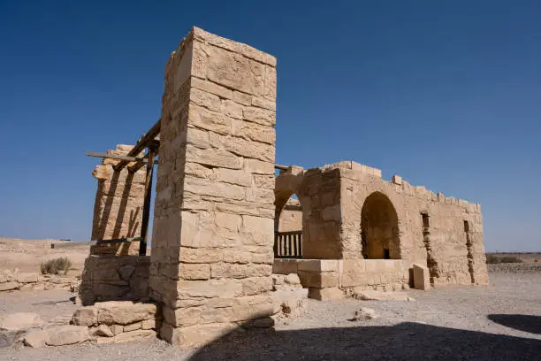 Qusayr Amra Desert Castle Well Building in Jordan