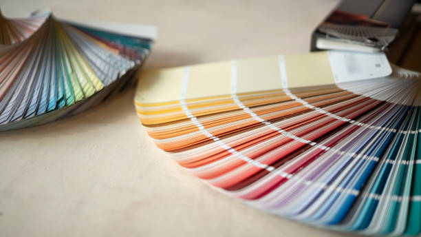 istock Color card standing on the table 1453292062