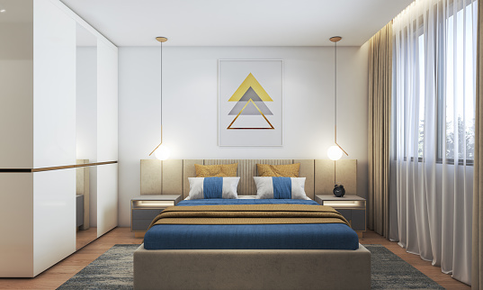 Render of Modern Bedroom