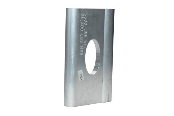 único cinza j-plate alumínio extrudado tie-down isolado em um fundo branco - tiedown - fotografias e filmes do acervo