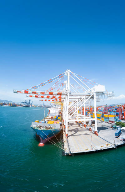 Container at Port Terminal in thailand .