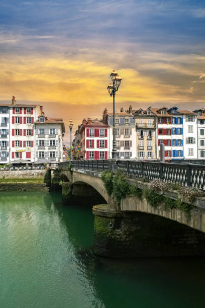 istock Bayonne in the pays Basque, typical facades 1453319230