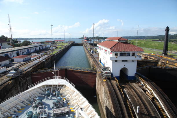 istock Panama Canal, Navigation channel in Panama 1453321686