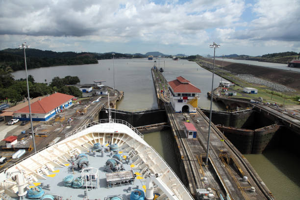 istock Panama Canal, Navigation channel in Panama 1453321755