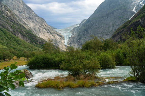 istock Glacier melting stream, Norway, National park 1453325316