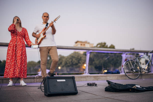 istock Street artists performing together 1453327464