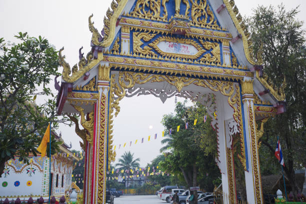 Close up view from The Grand Palace. The Grand Palace is a complex of buildings at the heart of Bangkok, Thailand. The palace has been the official residence of the Kings of Siam since 1782. The king, his court, and his royal government were based on the grounds of the palace until 1925