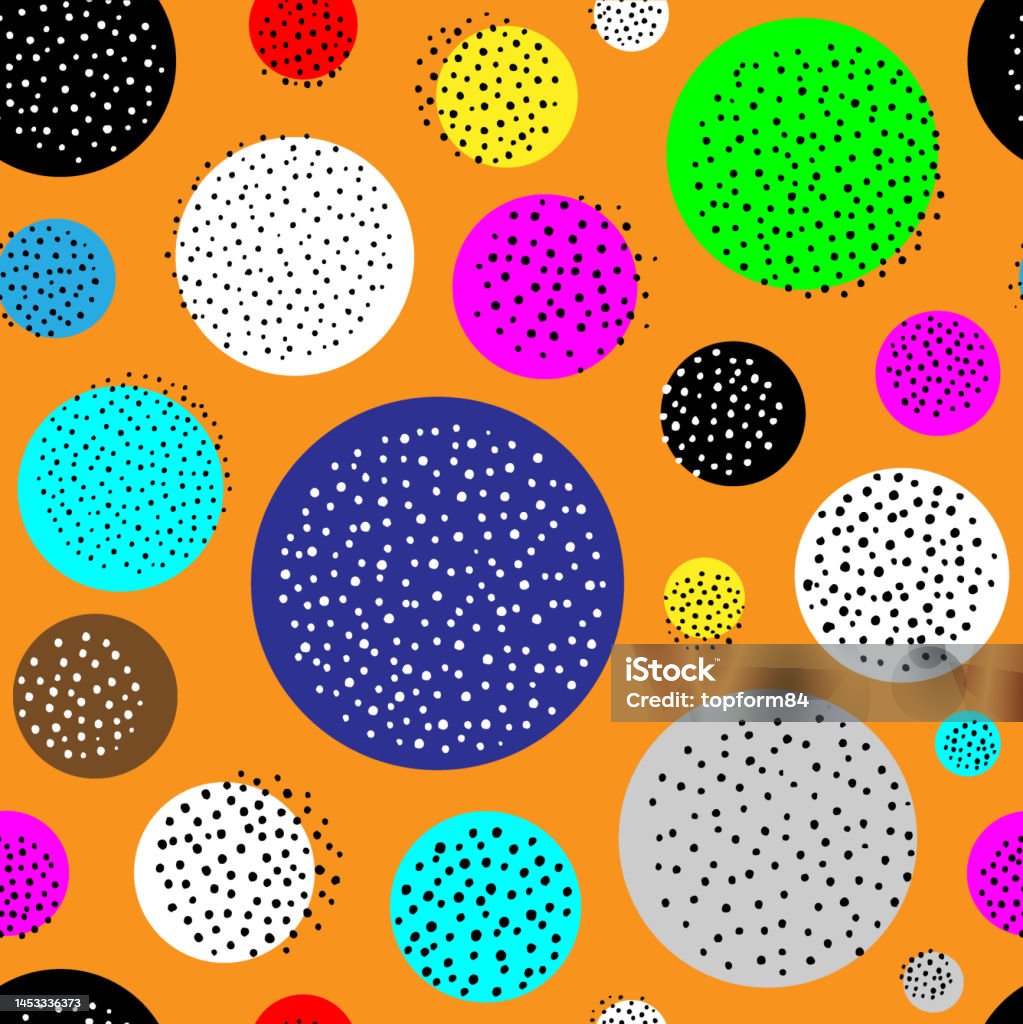 Texture In Circles Texture Circles Seamless Background Vector Design Elements Stock ...