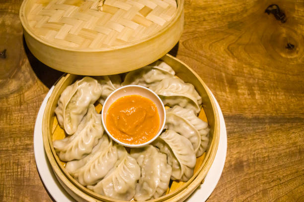 istock Nepali style steamed Tibetan Momo Dumplings 1453340146