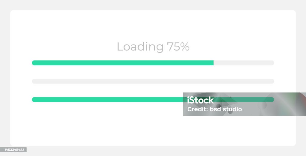 Loading Progress Indicator Ui Element Template Stock Illustration ...