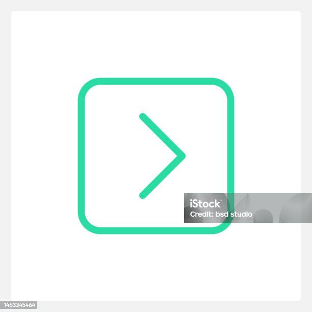 Hover Forward Button Ui Element Template Stock Illustration - Download ...