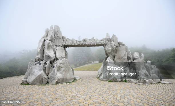 Mist In Pyatigorsk Stavropol Krai Russia Stock Photo - Download Image Now - Arch - Architectural Feature, Built Structure, Caucasus