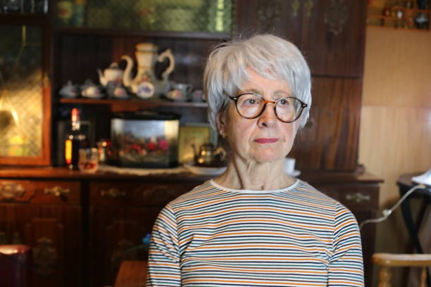 istock Senior woman deep in emotional thoughts 1453355290