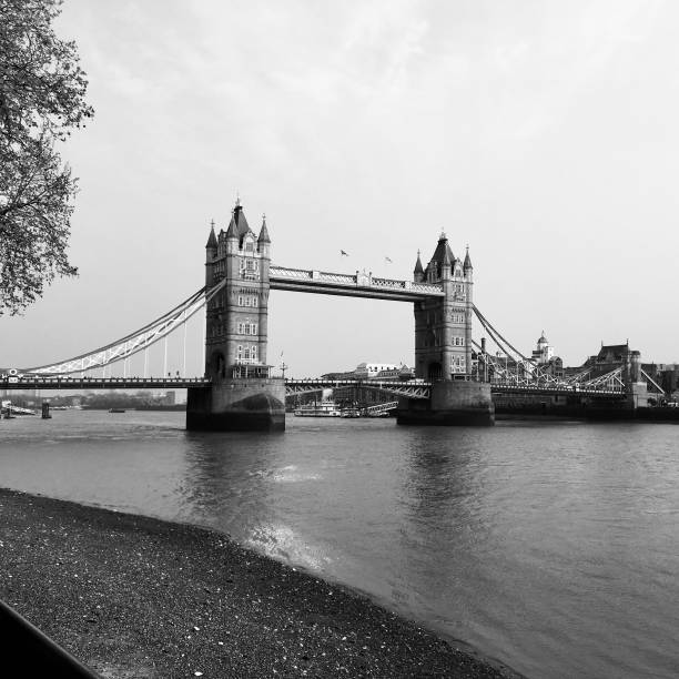 istock Tower of London, Black and White 1453358571