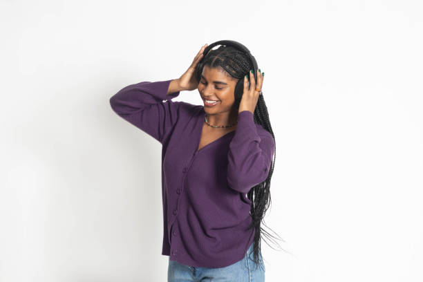 istock Candid Shot With Headphones 1453360572